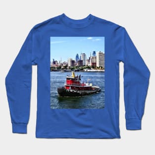 Philadelphia PA - Tugboat by Philadelphia Skyline Long Sleeve T-Shirt